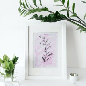 Affiche violette